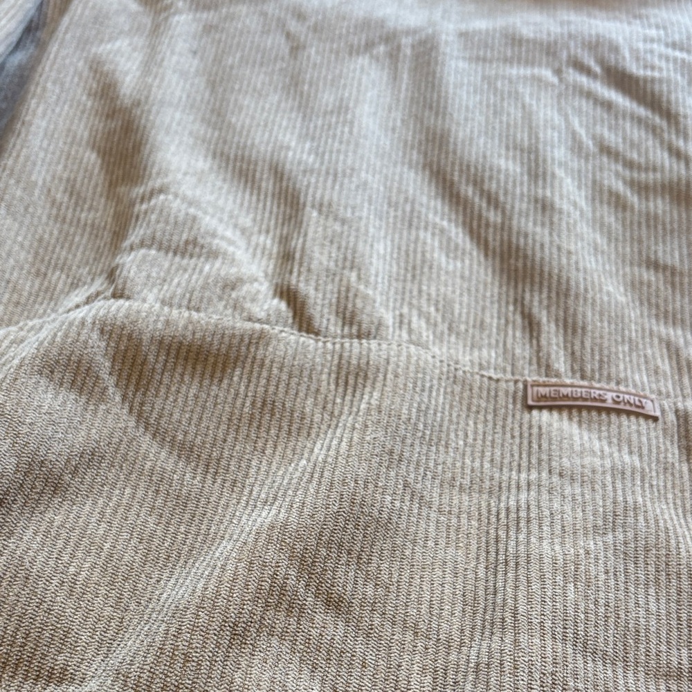 Members Only dark Tan Ribbed Hoodie - Picture 7 of 7